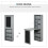 Folding Convertible Desk with Blackboard, Grey 4