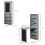 Folding Convertible Desk with Blackboard, Grey 3