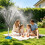 1set Patio Vertical Misting Cooling System 83-Centimeter Misting System with Nozzles,Yard Cooling System EU Plug 7