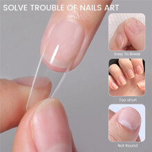 550pcs Soft Gel Nail Tips False Half Cover Press Acrylic Nails 11Sizes Fake Nails DIY Manicure Tools Medium-Almond