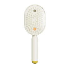 Electric Sprays Air Cushion Massage Comb Electric Steam Brush for Hair Rechargeable Steam Hair Straightener Beige