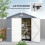 Aluminium & Plastic Wall Shed 7.9ft x 6.2ft Grey 5