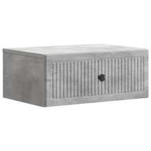vidaXL Bedside Cabinet Concrete Grey 49 x 34.5 x 20 cm Engineered Wood