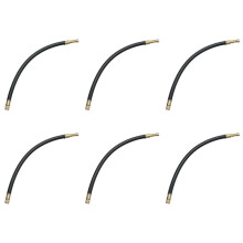 6pcs 12 Inch 300mm Flexible Rubber Tire Valve Stem Extension Car Motorcycle Motor Bike