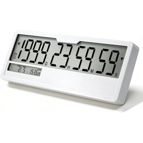 Digital Countdown Timer Clock 9999 Days Calendar Timer, Custom Past Date Countup,for Retirement Wedding Pet Memorial 1