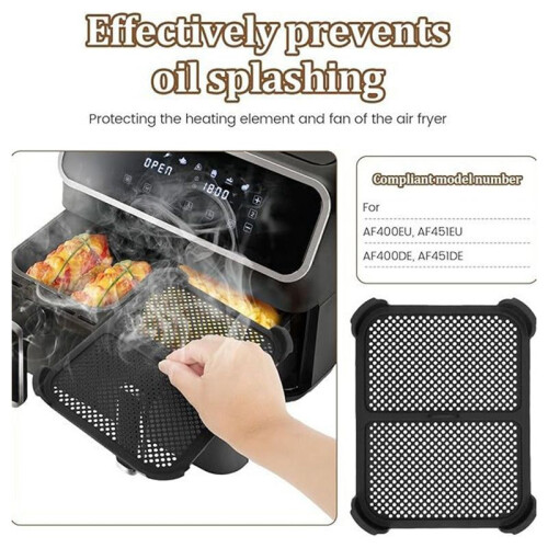 Protector Contra Salpicaduras para Freidora de Aire para , Protector Contra Salpicaduras de Silicona Reutilizable para Freidora de Aire, 1