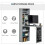 Folding Convertible Desk with Blackboard, Grey 6