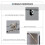 Folding Convertible Desk with Blackboard, Grey 7