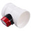 3X Plastic Motorized Damper PVC Check Valve Air Duct Volume Controller for Ventilation Pipe 220VAC 110mm 1