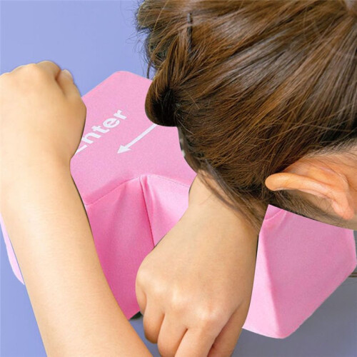 Large USB Enter Key Pillow - Stress Relief, Decompression Tool for Programmers, Soft Desktop Cushion, Novelty Gadget 2