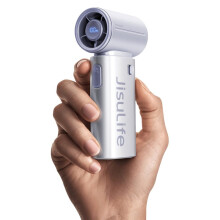JISULIFE Portable Handheld Fan, Turbo Power High Speed Air, 5000mAh Rechargeable,  Pocket Design, Personal Fan
