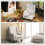 (Cream, Linen) Retro Wingback Accent Chair, Cream White 7