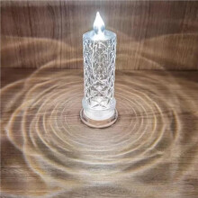Rose Shadow LED Flameless Candles, 8PCS Romantic Battery Operated Candles Led Pillar Candles for Valentines