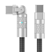 180Rotating 60W USB C to USB C Cable Type C Charger Wire 3A Fast Charge for 17/15 for SamsungGalaxy