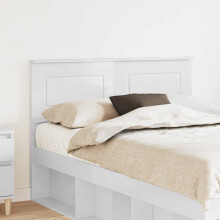 vidaXL Headboard Gloss White Engineered wood