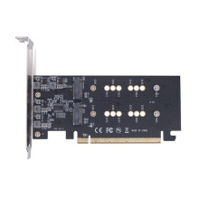 M.2 M Key SSD auf PCIe X16 4 Bay Split Array-Karte 4x32 Gbit/S für M.2 NVME PCI-E 2230 2242 2260 2280 SSD-Adapterkarte