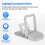 2Pcs Portable Laptop Stand Computer Riser Lift Self-Adhesive Foldable Invisible Notebook Adjustable Height Stand Silver 8