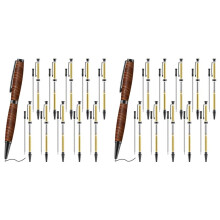 Ensemble de Stylos pour Tourneur sur Bois, Stylo Fin de 7 mm, avec Recharge, Accessoires de Tour pour la Fabrication, le Bureau, la Salle de Classe,