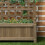 Wood Garden Planter with Trellis, Brown 7