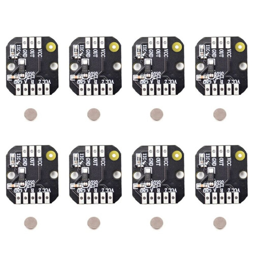 8X MT6701 Magnetic Encoder Module PWM/I2c Borstless Motor Encoder ABZ Mode 1024 Lines Ersätter AS5600-Modulen