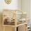 PawHut Wooden Hamster Cage with Top Access 8
