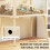 PawHut Wooden Hamster Cage with Top Access 5