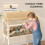 PawHut Wooden Hamster Cage with Top Access 6