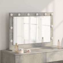 vidaXL Vanity Mirror Rectangular Concrete Grey 80 x 55 x 18 cm