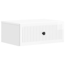 vidaXL Bedside Cabinet with Drawer High Gloss White 49 x 34.5 x 20 cm