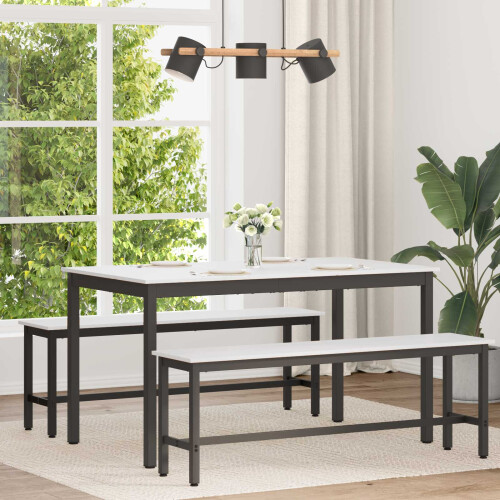 VidaXL vidaXL Dining Table White 140 x 80 x 75 cm Solid Pine Wood