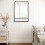 Modern Square Wall Mirror with Shelf, 70x50cm, Black 6