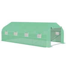 Polytunnel Greenhouse 6x3m with Door & Windows