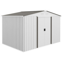 Metal Bike Shed 9x6FT with Foundation Kit