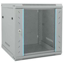 vidaXL Network Cabinet with Storage Grey 53 x 60 x 60 cm Steel