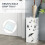 Six-Umbrella Steel Holder Stand - White 5