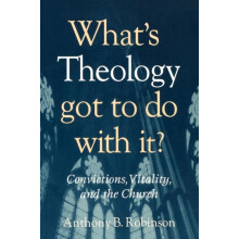 Whats Theology Got to Do With It Convictions Vitality and the Church b