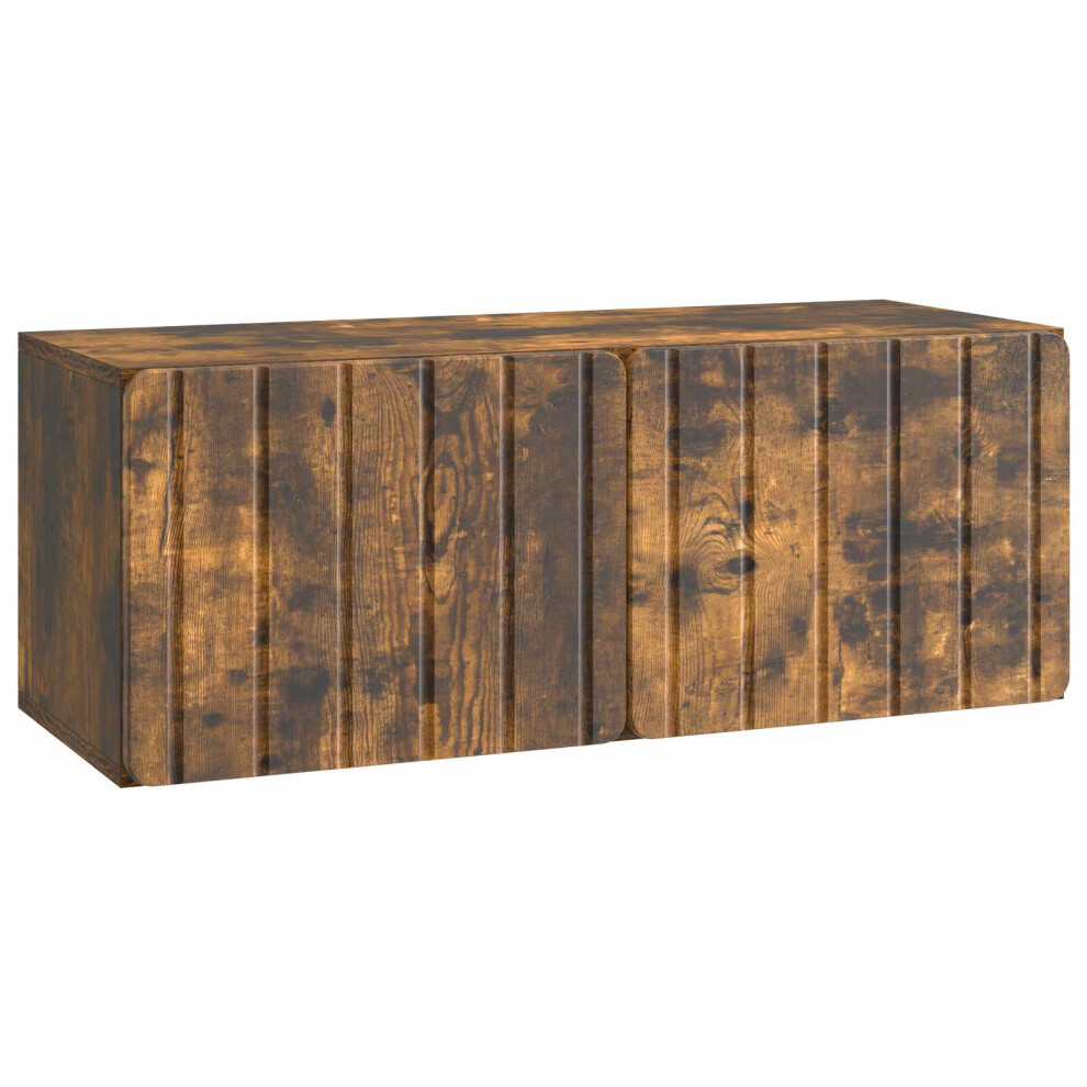 Vidaxl Wall-Mounted Tv Cabinet Smoked Oak 78.5 X 31 X 30 Cm