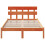 VidaXL vidaXL Bed Frame with Headboard Brown 120 x 200 cm Solid Pine wood 5