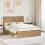 VidaXL vidaXL Headboard Artisan Oak PB 1