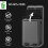 56L Dual-Compartment Stainless Steel Bin - Black 6