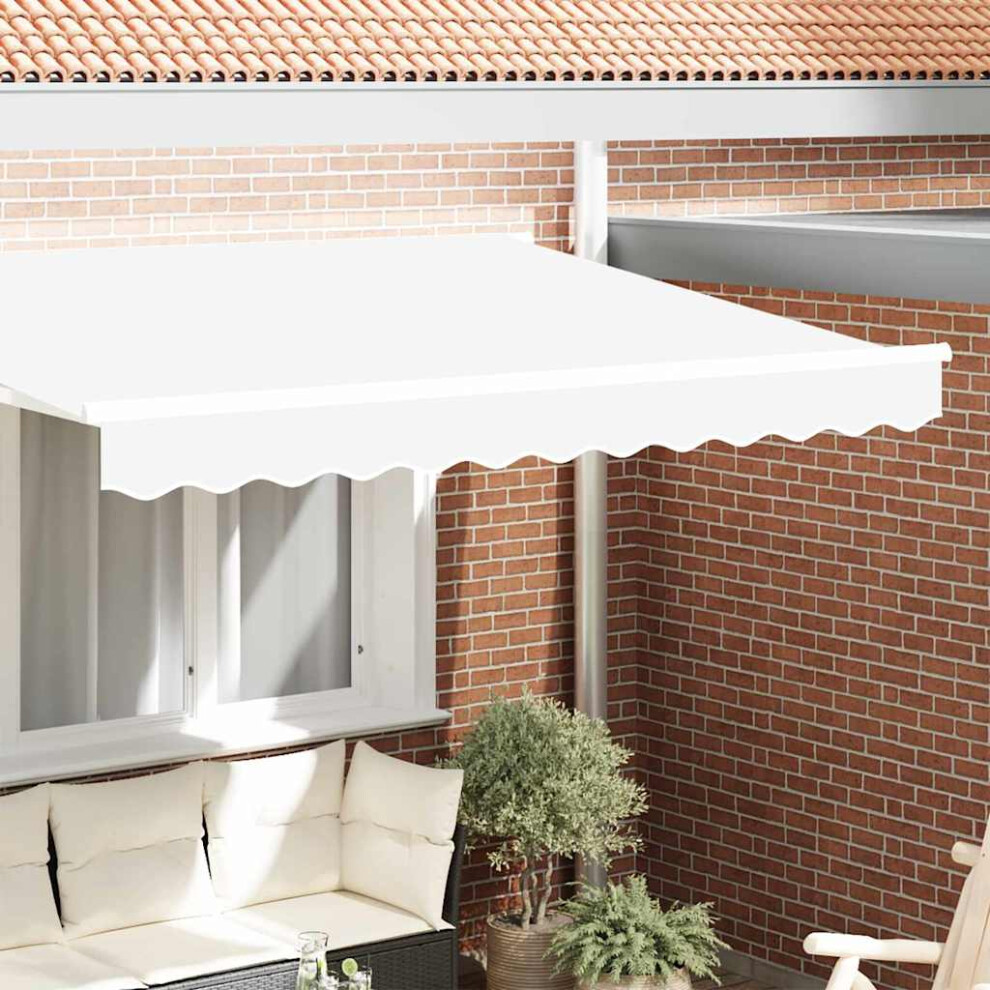 Vidaxl Awning Valance Replacement White 3.5 M Polyester