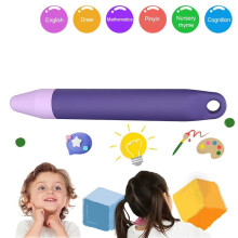 2X Barn Stylus Penna Pekskärm Tablett Stylus Penna Universal Kapacitiv Ritning Skriv Stylus för Barn Lila
