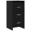 VidaXL vidaXL Sideboard Black Oak 40 x 36 x 80 cm Engineered Wood 1