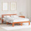 VidaXL vidaXL Bed Frame with Headboard Wax Brown 140 x 200 cm Solid Pine Wood 1
