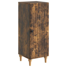 vidaXL Sideboard Smoked Oak 33 x 34.5 x 90 cm Engineered Wood