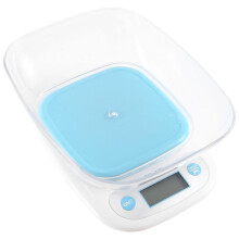 2X Balance Alimentaire Bleue Balances Electroniques Balance de Cuisson des Aliments Balance de Cuisine Balance Balance Electronique avec Plateau