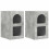 VidaXL vidaXL Bedside Table 2 pcs Concrete Grey 29.5 x 33.5 x 50 cm 5