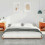 VidaXL vidaXL Bed Frame Wax Brown 200 x 220 cm Solid Pine Wood 3
