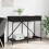 VidaXL vidaXL Console Table Black Oak 100 x 39 x 78.5 cm Engineered Wood 1