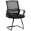 (Black, Mesh) Ergonomic Sled-Base Office Chair, Black 1